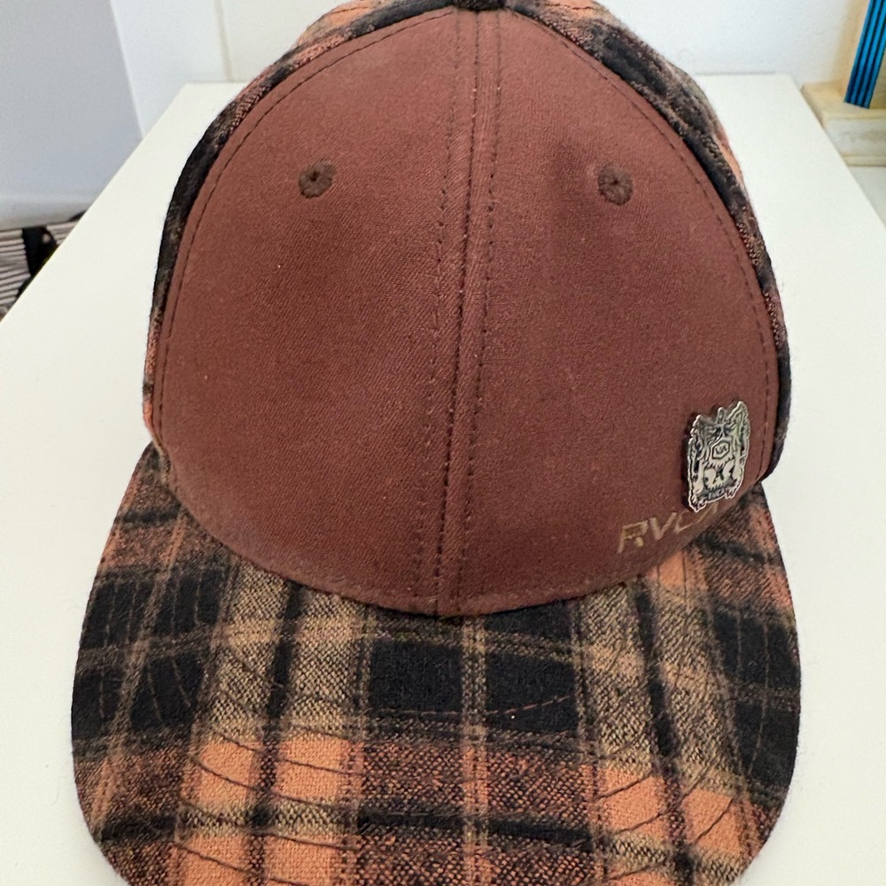 RVCA Brown Plaid Men's Cap